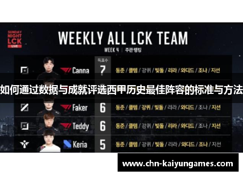 如何通过数据与成就评选西甲历史最佳阵容的标准与方法
